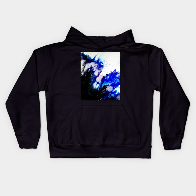 "Balance" Acrylic fluid art painting Kids Hoodie by AngelBabysArt